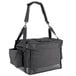 A black Vesture thermal catering bag with straps.