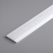 A white plastic replacement upper blade for a dough sheeter.