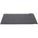 A black ribbed anti-fatigue mat with a grey striped border.