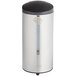 A silver and black Lavex stainless steel automatic foaming soap/sanitizer dispenser.