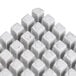 A white square of small grey push blocks.