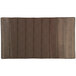 A brown textured melamine platter with wavy lines.