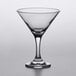 A Pasabahce martini glass with a stem.