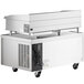 A Cooking Performance Group 48" chef base with a radiant charbroiler on top and refrigerated drawers underneath.