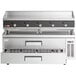 A Cooking Performance Group 60N Ultra Series 60" countertop gas griddle with refrigerated drawers.