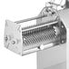 An Avantco stainless steel meat tenderizer with a circular metal cylinder and a handle.
