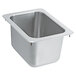 A Vollrath stainless steel drop-in sink with one compartment and a square bottom.
