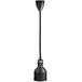 A black ServIt ceiling mount heat lamp with a long cord.