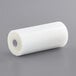 A roll of white plastic with white tape on the edges.