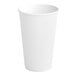 A white Choice paper hot cup with a ribbed surface.