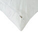 A white Bargoose standard size pillow protector with a zipper.