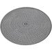 An American Metalcraft hard coat anodized aluminum circular pizza disk with perforations.