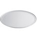 An American Metalcraft 20" wide rim pizza pan with a silver rim.