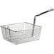 A Pitco full size fryer basket with a front hook handle.