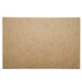 A rectangle of brown Bagcraft Packaging parchment paper with a white background.
