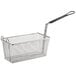 An Anets twin fryer basket with a front hook handle.