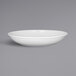 A white RAK Porcelain deep coupe plate with an embossed design.