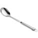 A Choice stainless steel serving spoon with a hollow handle.