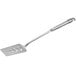 A Choice stainless steel slotted turner with a hollow handle.