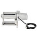 A stainless steel Choice Prep electric pasta machine with a cord.