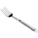 A Choice stainless steel pot fork with a hollow stainless steel handle.