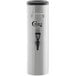 A silver stainless steel Choice 3 gallon iced tea dispenser with a black handle.