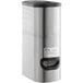 A silver Choice 2 Gallon Slim Iced Tea Dispenser with a black lid.