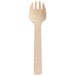 A TreeVive by EcoChoice wooden spork with a handle.
