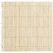 A white and brown Emperor's Select natural bamboo sushi rolling mat.