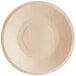 A TreeVive by EcoChoice wooden round plate with a circle in the middle.