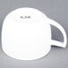A bright white CAC Collection porcelain coffee mug with a handle.