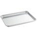 A Baker's Mark heavy-duty silver aluminum bun/sheet pan on a counter.
