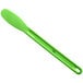A Choice neon green sandwich spreader with a smooth edge on a white background.
