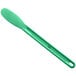 A green plastic Choice sandwich spreader with a smooth handle.