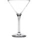 A Libbey Domaine martini glass with a clear stem and base.