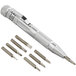 The Olympia Tools 8-in-1 Precision Screwdriver Set with metal bits and a pen.