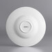 An Acopa Liana bright white porcelain pasta bowl with embossed lines.