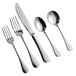 An Acopa Vernon stainless steel flatware set with a fork and spoon.
