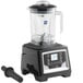 A black AvaMix commercial blender with a black handle.