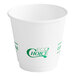 A white EcoChoice double wall paper hot cup with a green logo.