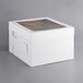 A white Enjay cake box with a clear window.
