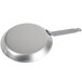 A silver Matfer Bourgeat carbon steel crepe pan with a handle.