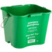 A green San Jamar Kleen-Pail Pro bucket with white text.