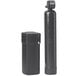 A black 3M Water Filtration Products cylinder for water softening.