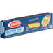 A blue box of Barilla gluten-free spaghetti pasta.