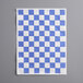 Blue and white checkered paper with Choice logo.