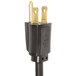 A black power cord with gold tips for a Bloomfield coffee brewer.