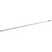 A long metal rod with a white background.