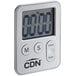A silver CDN digital kitchen timer with buttons.