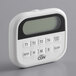 A small white CDN digital kitchen timer with a white face and black numbers.